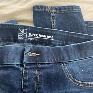 No Boundaries Juniors Super High Rise Pull On Jeggings - Size L (11-13)